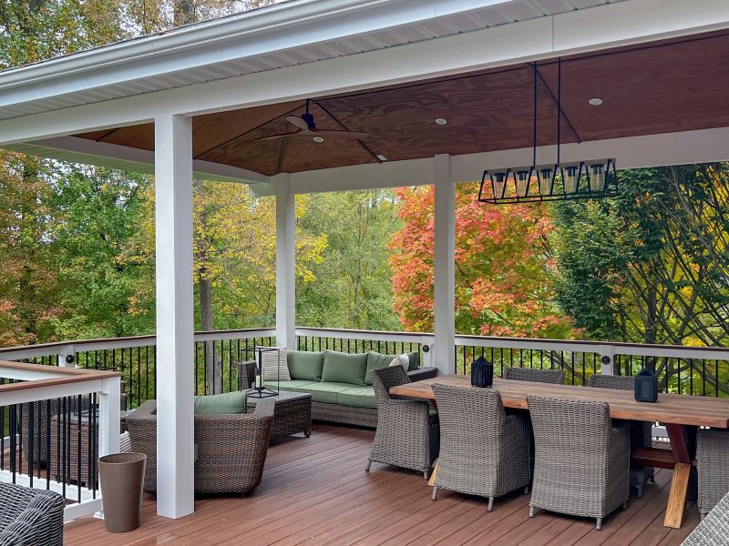Outdoor Deck with Furniture